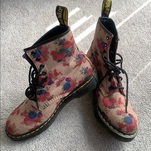 Flowered Dr Martens